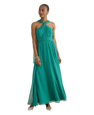 Hobbs London Women's Marilyn Satin Maxi Dress