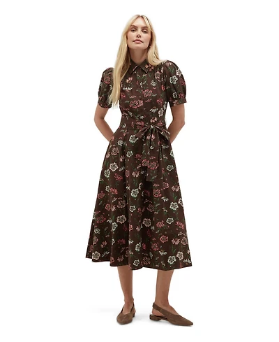Hobbs London Women's Carly Fit Flare Midi Dress