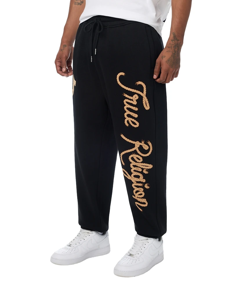 True Religion Men's Rope Logo Pull-On Jogger