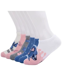 Planet Sox Women's Stitch No-Show 6-Pair Socks, 6-Pack