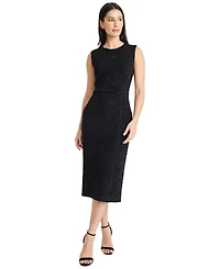 Maggy London Women's Sleeveless Cowl Neck Sheath Midi Dress
