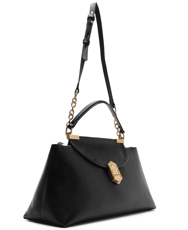 Arezzo Everly Leather Large Satchel Handbag
