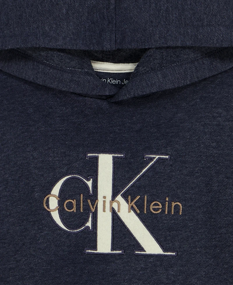 Calvin Klein Boys' 4-20 Hooded Fleece Hoodie and Joggers, 2-Piece Set
