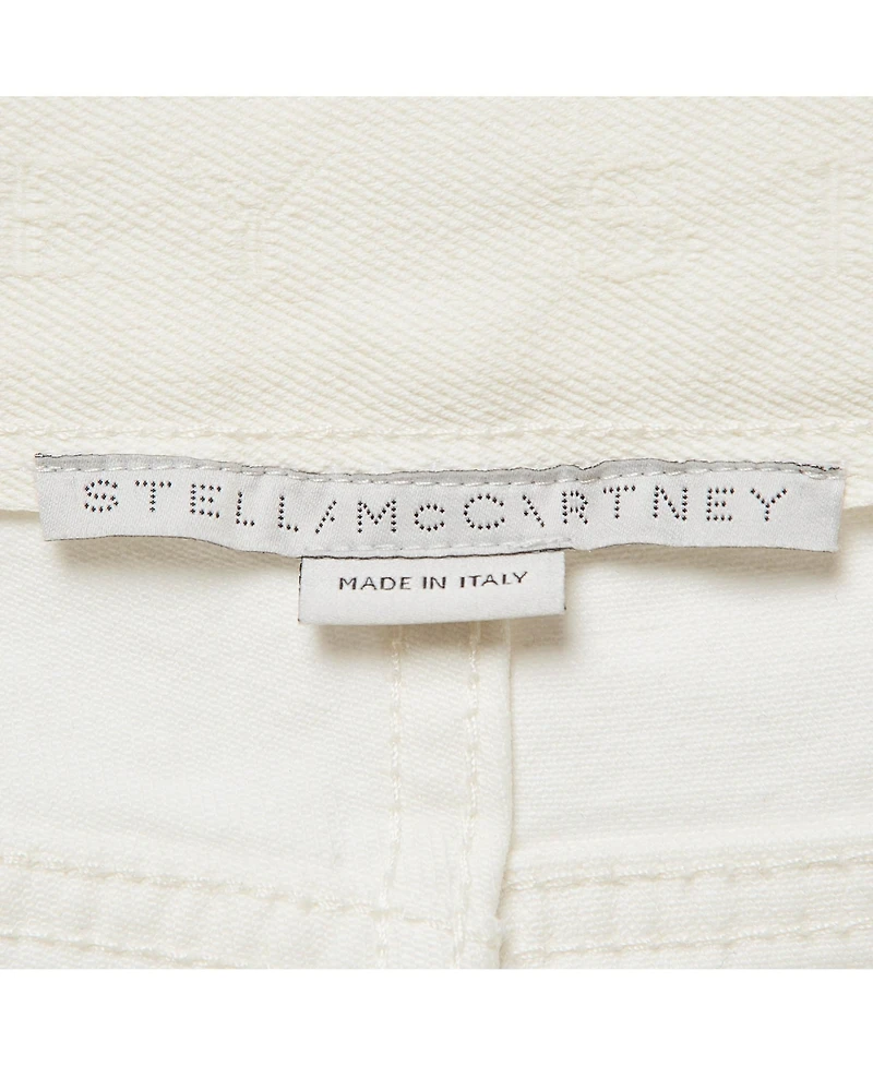 Pre-Owned Stella Mccartney Women's Hem Printed Denim Jeans