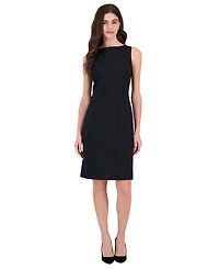 Kasper Petite Boat Neck Princess Seam Sleeveless Dress