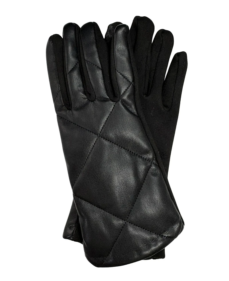 Marcus Adler Cross Stitch Leather Gloves