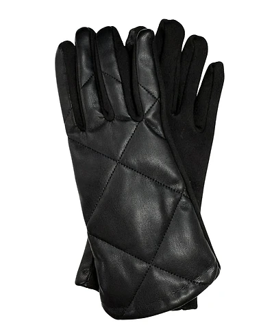 Marcus Adler Cross Stitch Leather Gloves