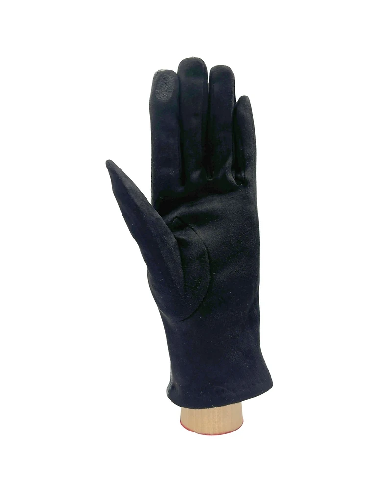 Marcus Adler Knit Overlay Suede Glove