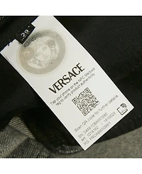 Pre-Owned Versace Women's Mid-Rise Wide-Leg Jeans