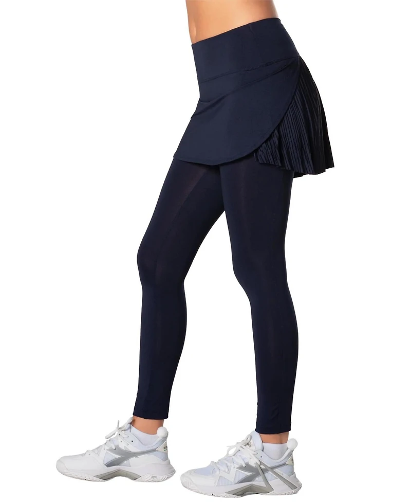 Lucky Love Women's Fast Pace Pleated Wrap-Around Skort
