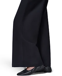 Donna Karan Weekend Women's Double-Knit Mid Rise Wide Leg Pull-On Pants