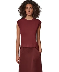 Donna Karan Weekend Women's Extended Shoulder Sleeveless Crewneck Sweater