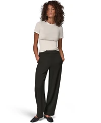 Donna Karan Weekend Women's Jet Setter High-Rise Wide-Leg Pants
