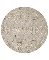 Lr Home Garza Vio- 6'6" x 6'6" Round Area Rug