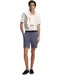 Boss by Hugo Men's Stretch-Cotton Twill Modern-Fit Shorts, 8" Inseam