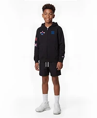 Champion Big Boys and Girls Black New York Giants Disney X Full-Zip Hoodie