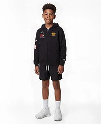 Champion Big Boys and Girls Black Kansas City Chiefs Disney X Full-Zip Hoodie