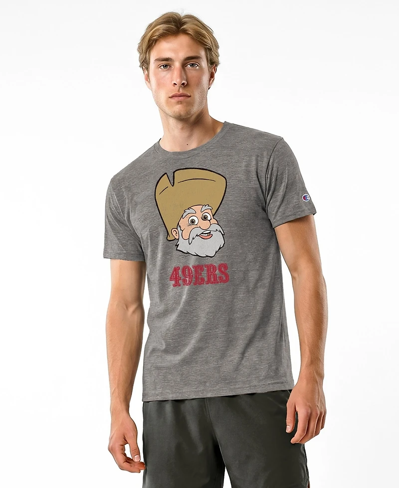 Champion Men's Gray San Francisco 49ers Disney X Tri-Blend T-Shirt