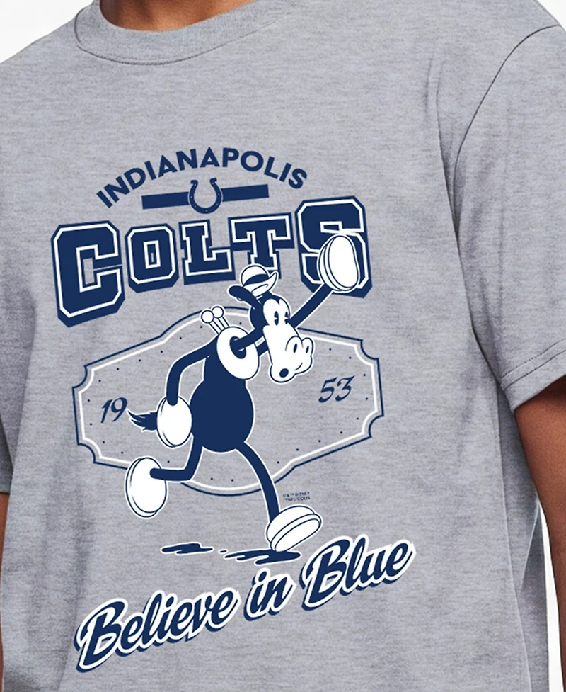 Champion Big Boys and Girls Heather Gray Indianapolis Colts Disney X T-Shirt