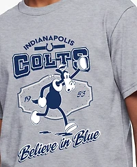 Champion Big Boys and Girls Heather Gray Indianapolis Colts Disney X T-Shirt