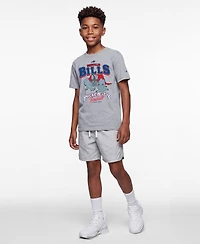 Champion Big Boys and Girls Heather Gray Buffalo Bills Disney X Champion T-Shirt