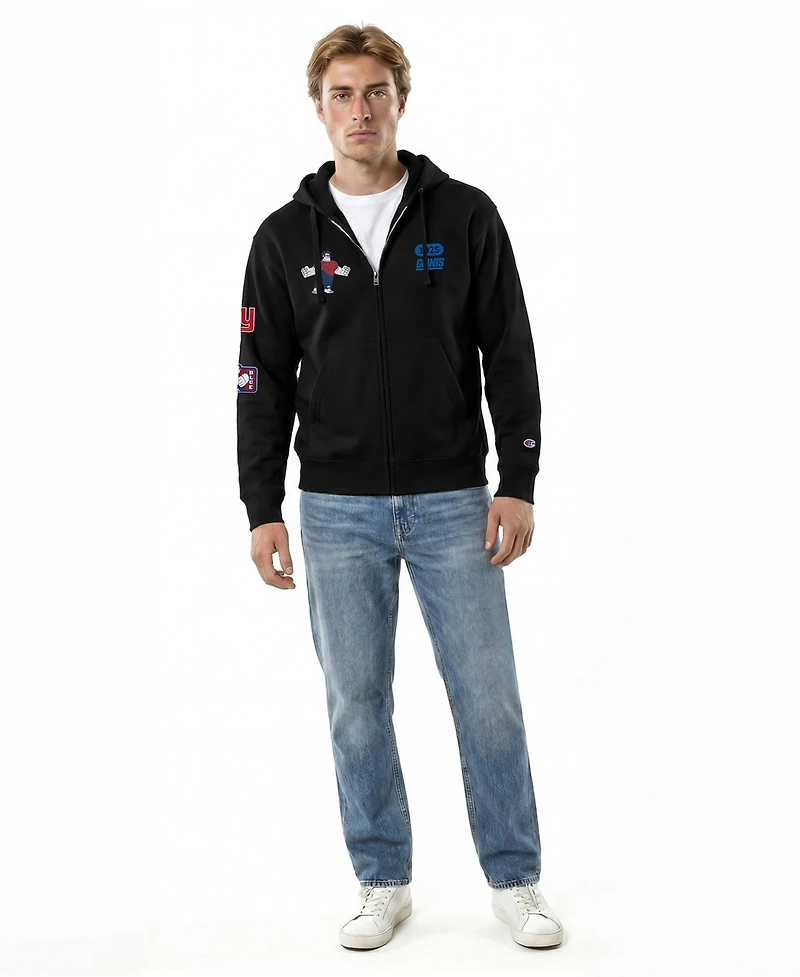 Champion Men's Black New York Giants Disney X Champion All Star Full-Zip Hoodie