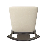iNSPIRE Q Lea Panel Swivel Counter Stool With Linen Seat