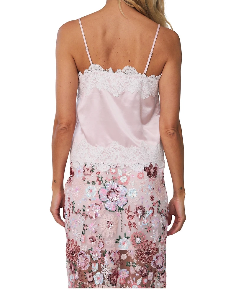 Cras Women's Everly Lace Trim Camisole Top