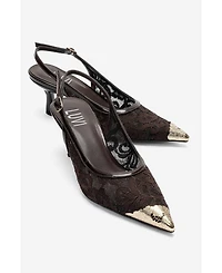 Prologue Shoes Women's Clem Lace Slingback Pump