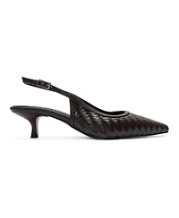 Prologue Shoes Women's Alvessia Kitten Heel Slingback Pump