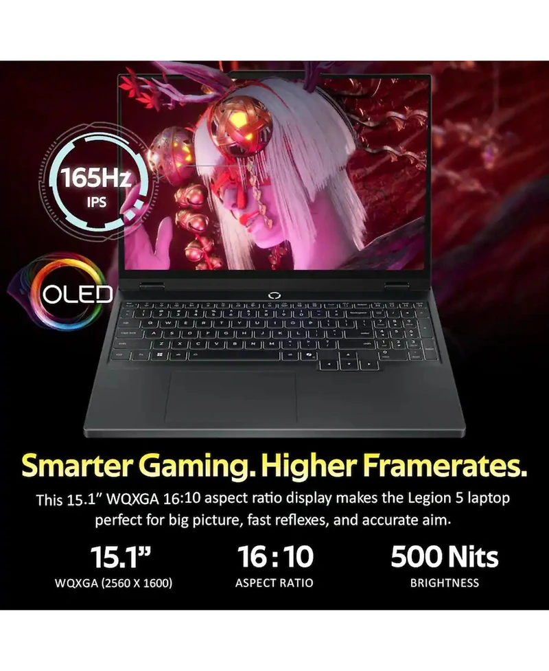 Lenovo Legion 5i Gen 10 Rtx 5070 15.1" 165Hz Gaming Laptop