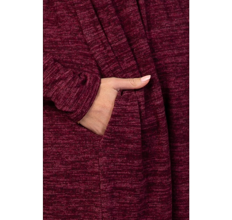 Pinkblush Maternity Long-Sleeve Heathered Knit Dress