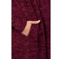 Pinkblush Maternity Long-Sleeve Heathered Knit Dress