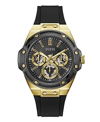 Guess Men's Quartz Black Stainless Steel Watch 44mm