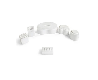 Casainc 6-piece Marble Bathroom Vanity Set Accessories Set