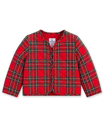 Florence Eiseman Girls' 4-16 Plaid Quilted Long-Sleeve Jacket
