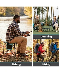 Aofar Folding Tripod Stool Portable Fishing Chair Padded Seat Heavy Duty Camping Carry Bag Hiking Travel