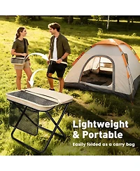 Aofar Portable Folding Stools Anti-pinch Camping Seat