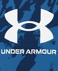 Under Armour Toddler Boys' 2T-5T Ua Rival Pattern Long-Sleeve Crewneck Fleece Sweatshirt and Joggers, 2-Piece Set