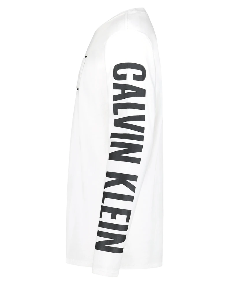 Calvin Klein Boys' Impact Long-Sleeve Cotton Graphic T-Shirt, Created for Macy's