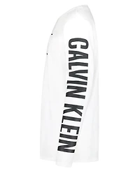 Calvin Klein Boys' Impact Long-Sleeve Cotton Graphic T-Shirt, Created for Macy's