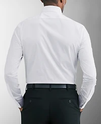 Calvin Klein Men's Tailored Occasion Slim-Fit Stretch Pique Bib Dress Shirt