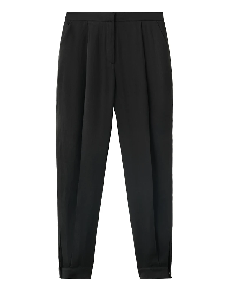 Mango Women's Mid-Rise Baggy Side-Pocket Pants