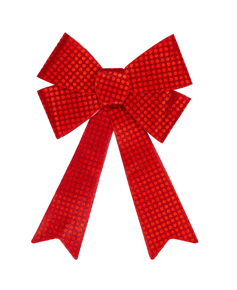 Northlight Led Lighted Sequin 17.5" Bow Christmas Decoration