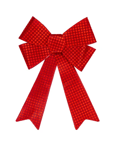 Northlight Led Lighted Sequin 17.5" Bow Christmas Decoration