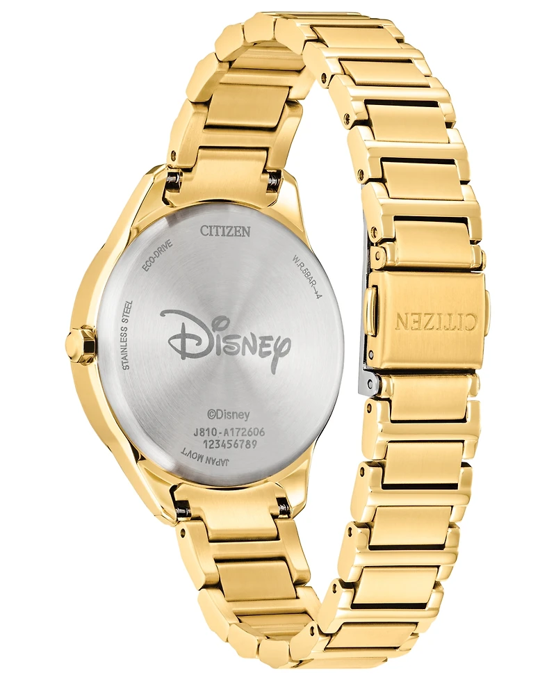 Citizen Women's Mickey Mouse Gold-Tone Stainless Steel Bracelet Watch 37mm