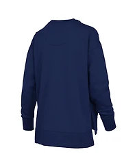 Pressbox Women's Navy Midshipmen Harper Oversized Crewneck Sweatshirt