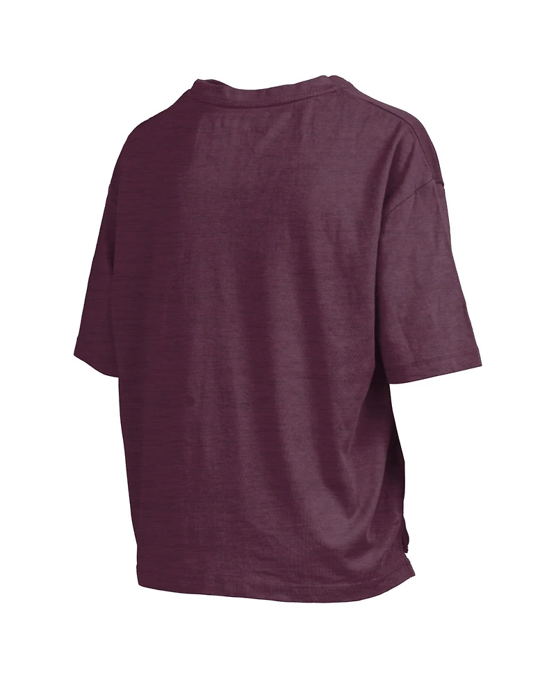Pressbox Women's Mississippi State Bulldogs Nelson Slub Crewneck T-Shirt