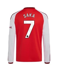 Adidas Boys' and Girls' Bukayo Saka 2026/27 Home Replica Long-Sleeve Jersey