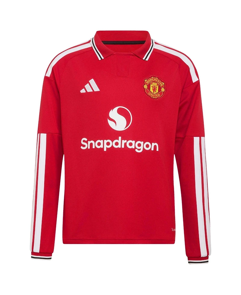 Adidas Boys' and Girls' Kobbie Mainoo 2026/27 Home Replica Long-Sleeve Polo Jersey